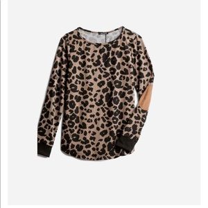 Leopard print Pink Clover‎ long sleeved shirt